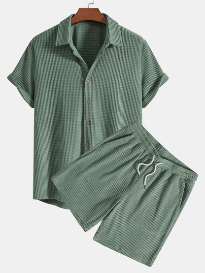 Elegant sommarset för män med komfort och mångsidig stil